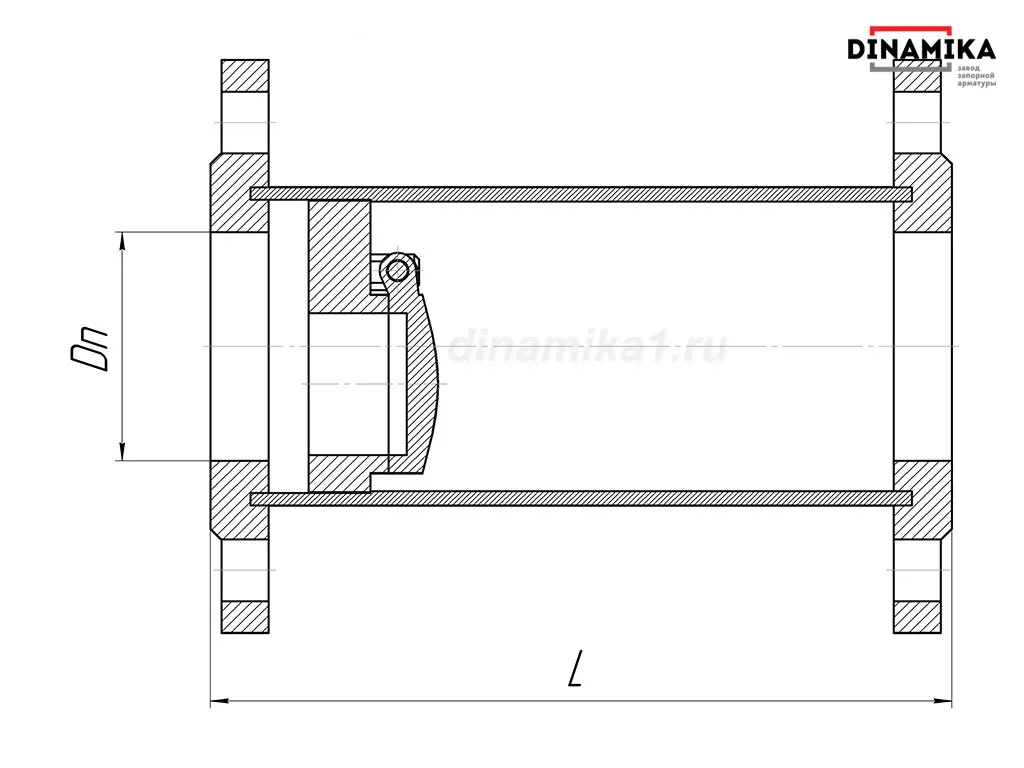 Обратный клапан 19нж38нж Ду150 Ру16-160 фланцевый