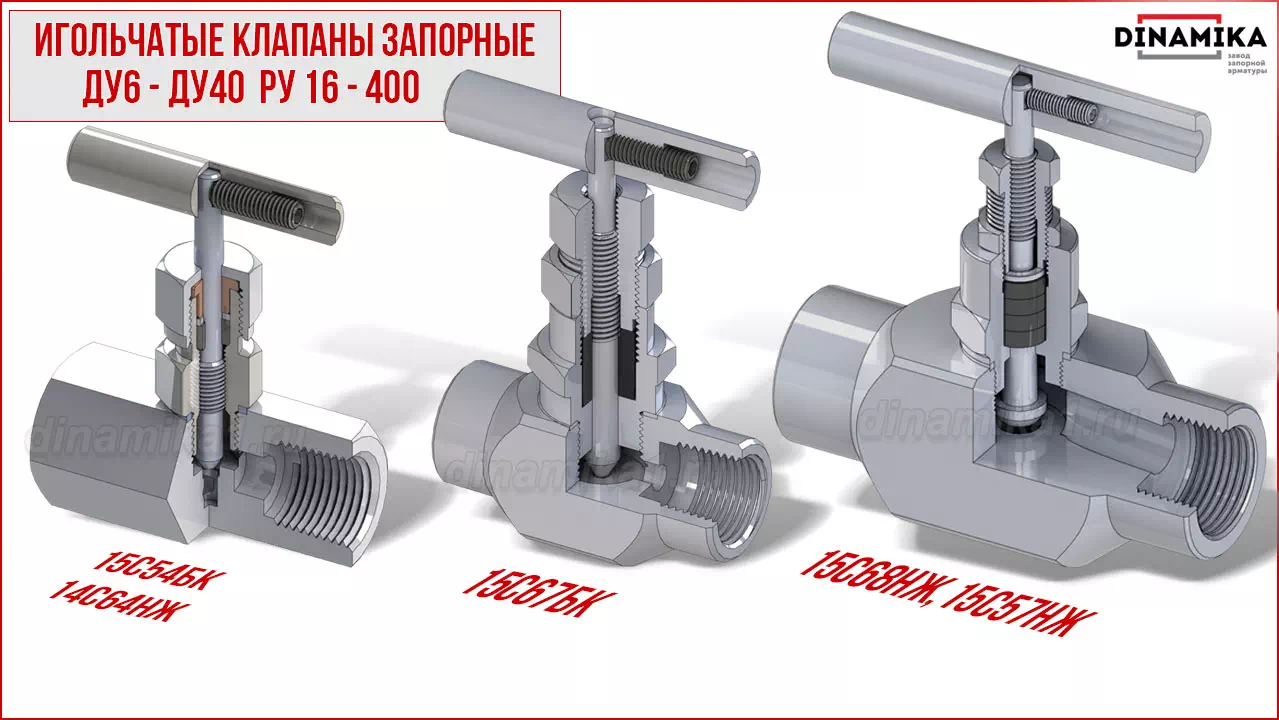 Резьбовые клапаны игольчатые муфтовые в Иркутске